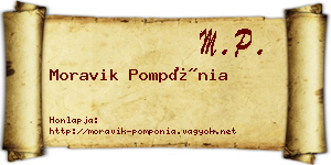 Moravik Pompónia névjegykártya
